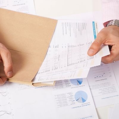 confidential document shredding Confidential financial documents.