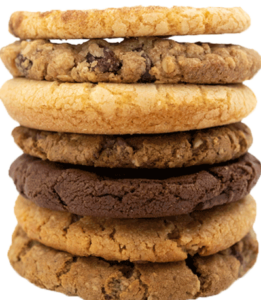 Stack of cookies.