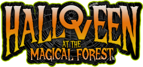 logo for 'halloveen at the magical forest'